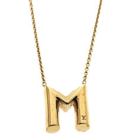 lv necklace letter|Lv necklaces women's.